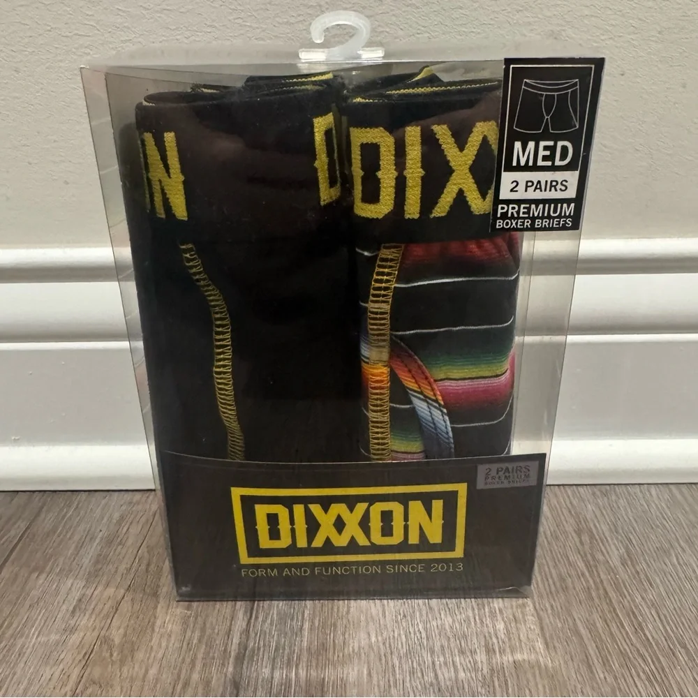 DIXXON Premium Boxer Brief 2 Pairs in Black Multicolor